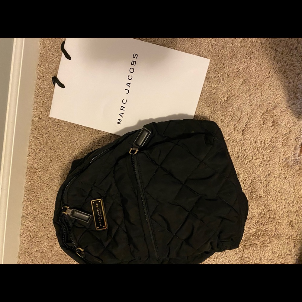 Marc Jacobs black fabric Backpack